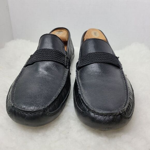 Clarks Men's Markman Brace Drivers Men's Shoes, black leather Size 10.5 M - Picture 2 of 10